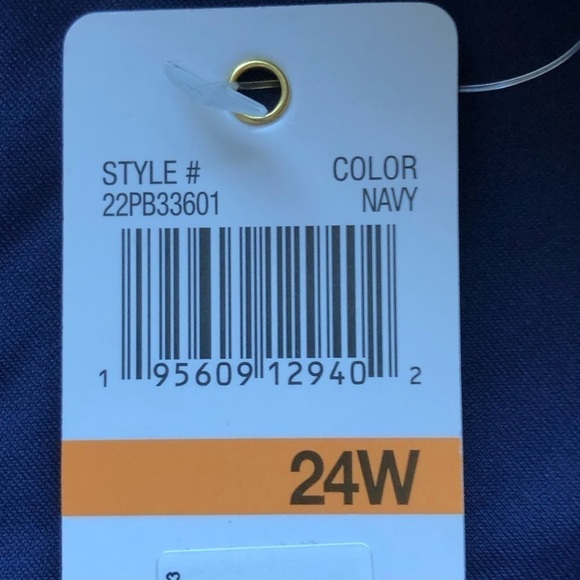 Anne Cole High Waist Side Shirred Tummy Control Swim Bottoms Navy Blue 24W - Picture 4 of 12